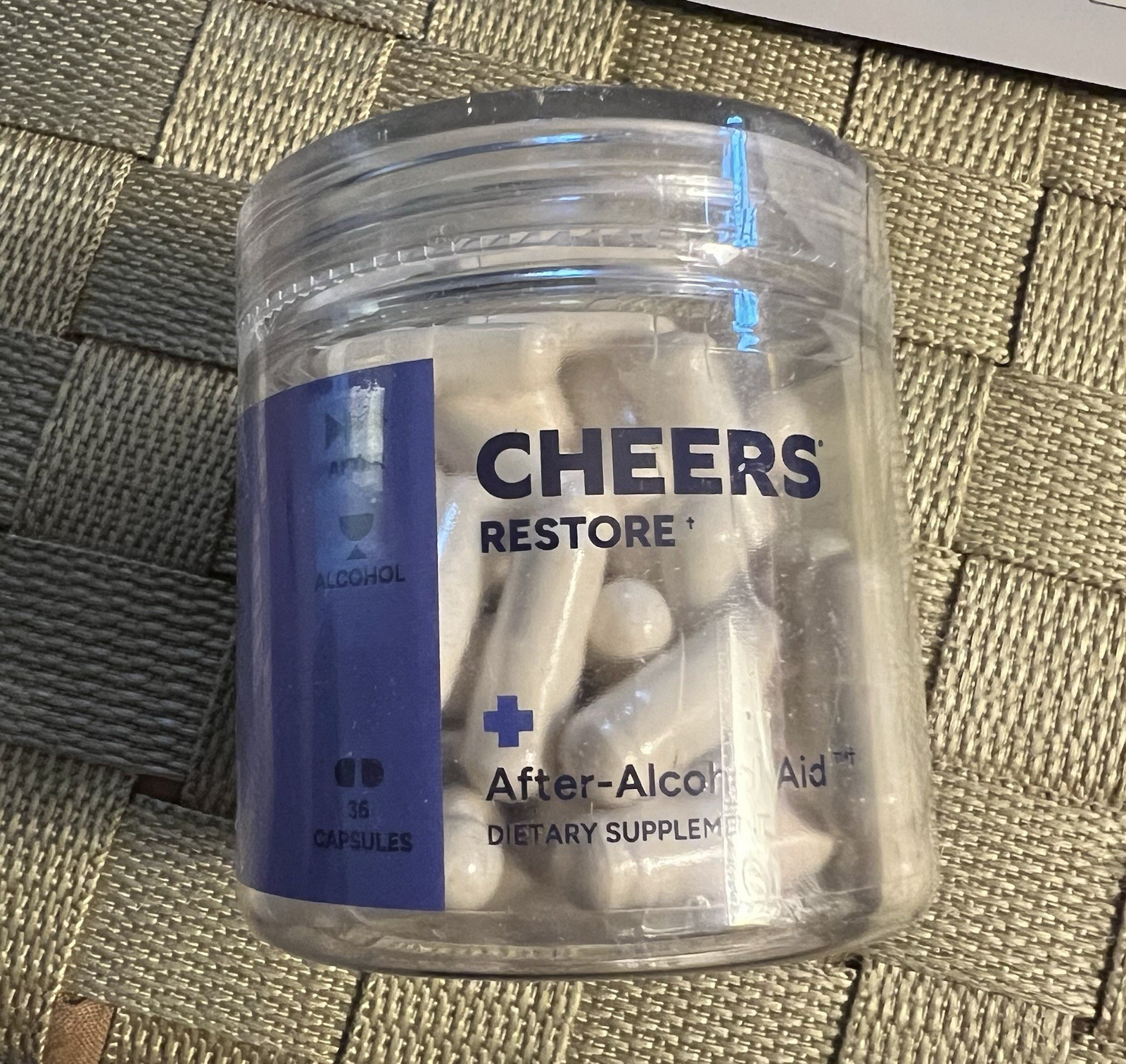 CHEERS Restore+ After-Alcohol Aid Liver Health Dietary Supplement, 36 Capsules