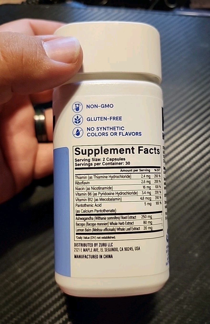 Habit Stress Relief Supplement 60 Support Relaxation Capsules 08/2026