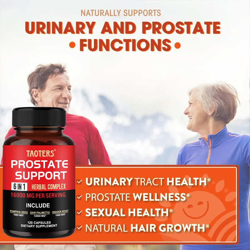 Prostate Support – Reduce Frequent Urination, Stamina supplement,60/120 Caps