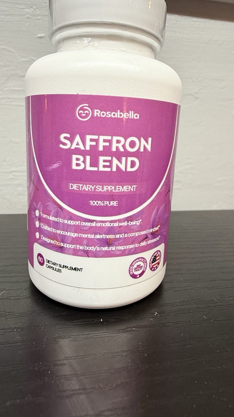 Rosabella Saffron Blend Dietary Supplement 60 Capsules
