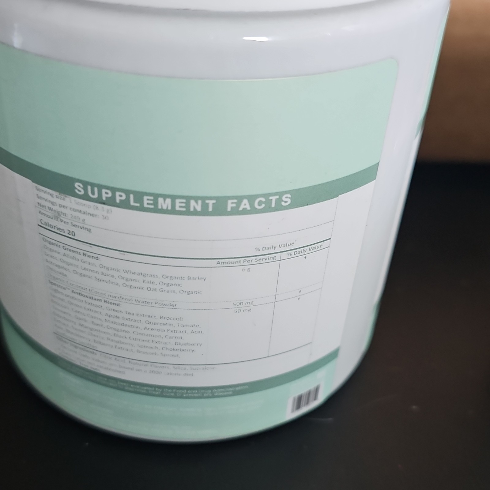 Kiala Organic Vegan Super Greens Powder, Tropical Splash Green Superfood