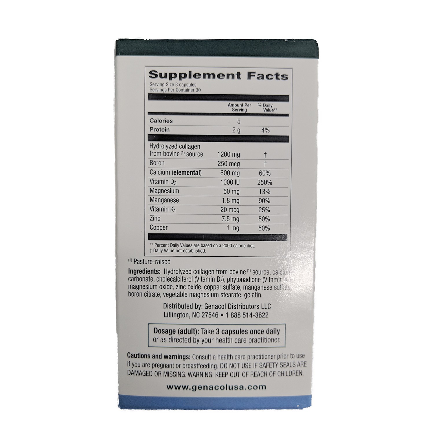 Genacol Bone Strength and Joint Relief Formula, 90 Capsules