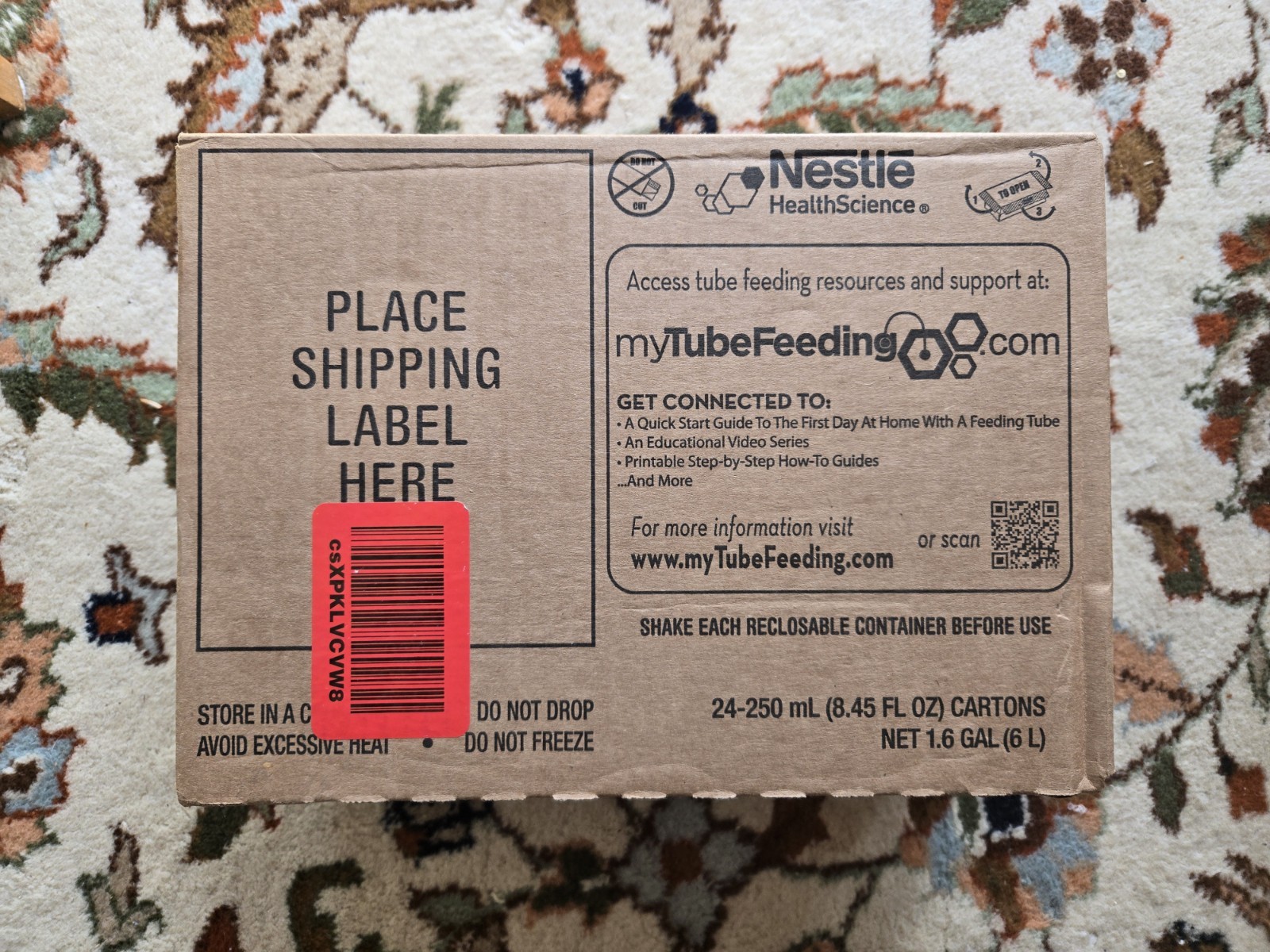 Compleat plant-based tube feeding Formula – 25 pk of 8.45oz – use by 12/28/2026