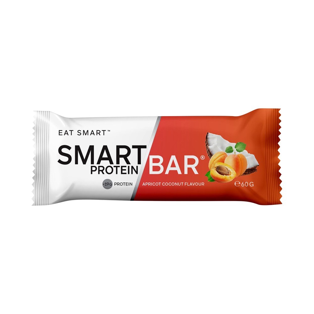 New Smart Protein Bar Apricot Coconut 60g x 12 Bars by Smart Diet Solutions