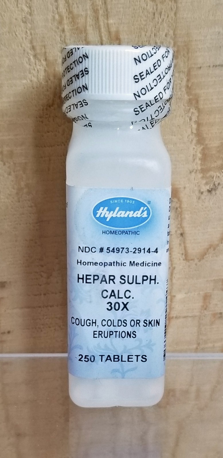 Hyland’s Homeopathic Hepar sulphuris calcareum 30X, 250 Tablets