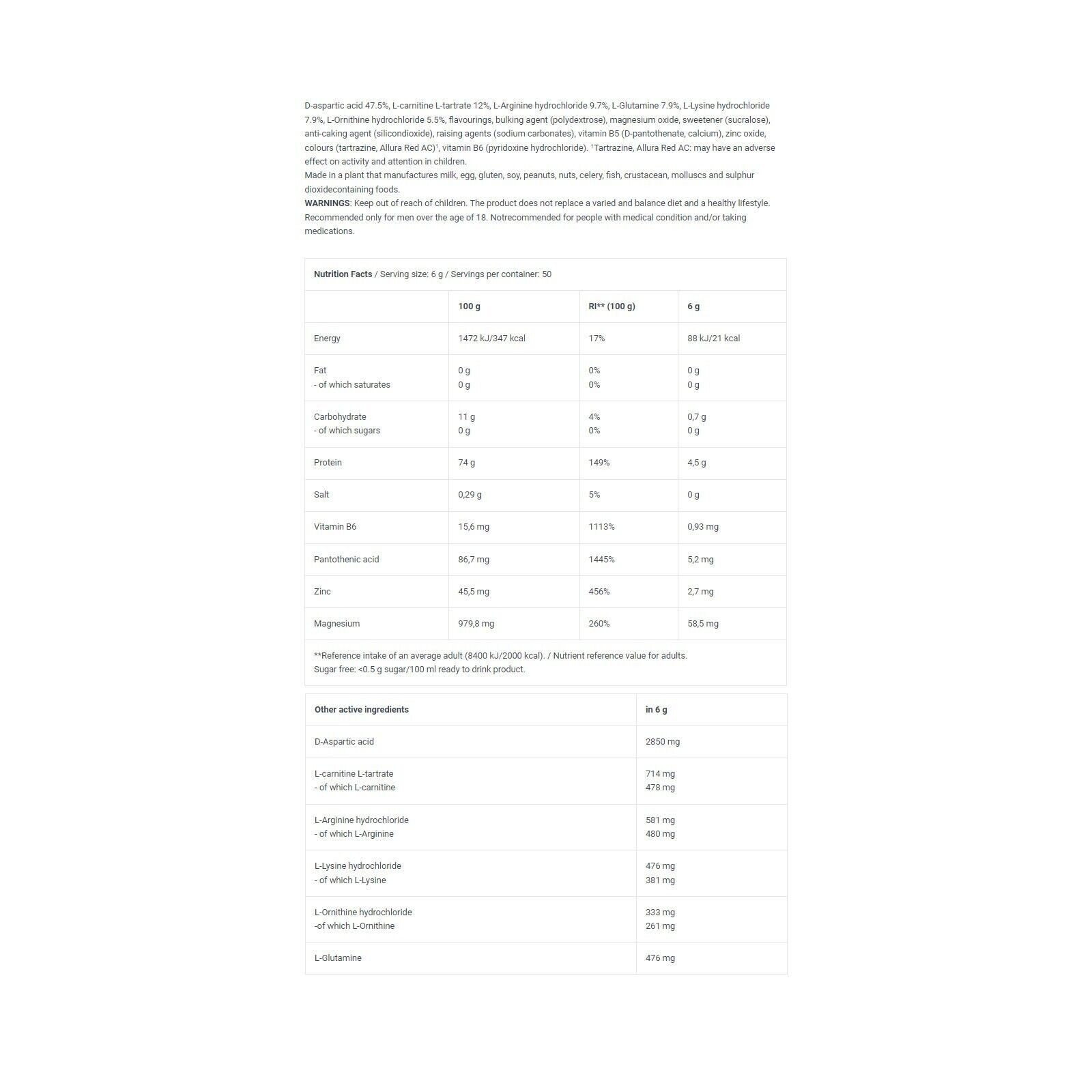 CREATINE MONOHYDRATE + TST+GH – Training Performance Sport Muscle Mass Strength