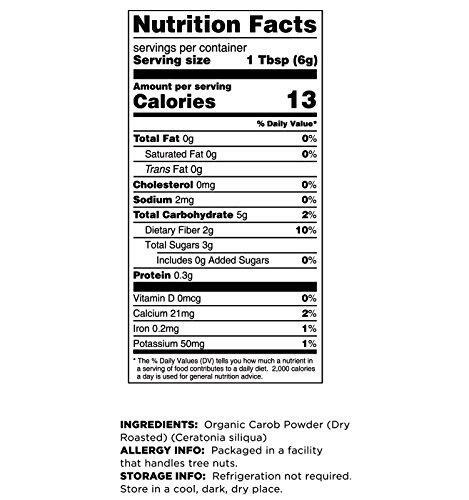 Terrasoul Superfoods Organic Carob Powder, 1 Lb – Cocoa Powder Alternative |