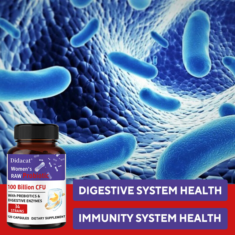 Women’S Raw Probiotics 100 Billion Cfu Potency Immune System Digestive Health