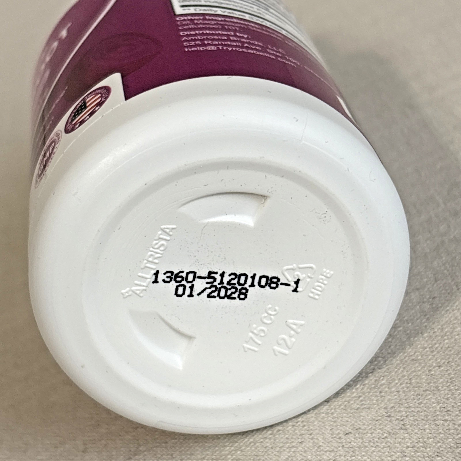 Rosabella Beetroot Dietary Supplement – 1300mg – 30 Day Supply – Exp 01/2028