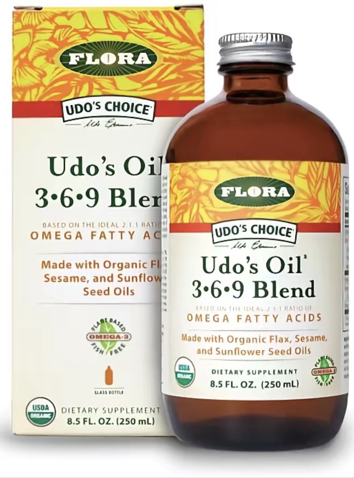 Flora Udo’s Choice Organic Udo’s Oil 3-6-9 Blend Liquid 8.5 Oz