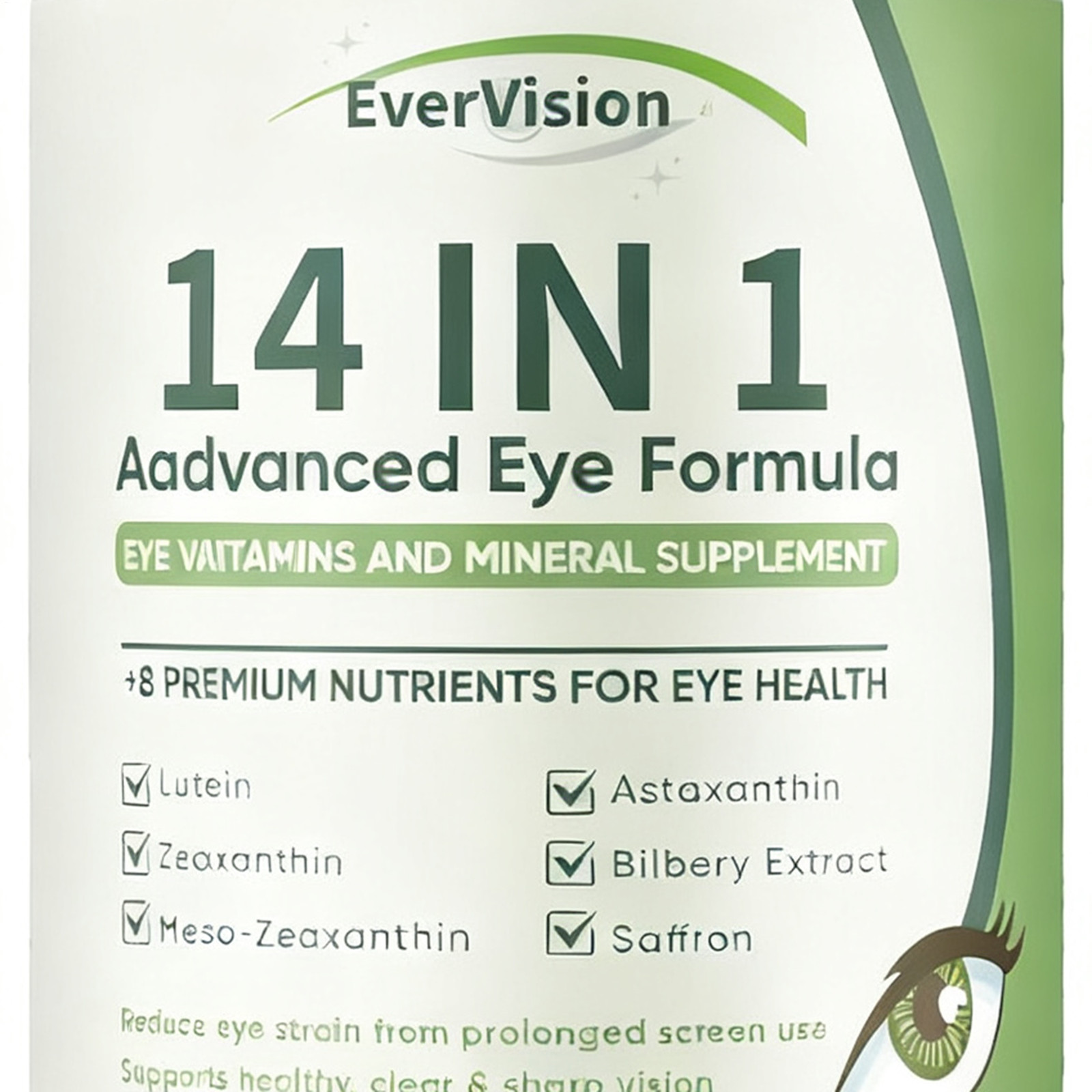 Evervision 14 Formula 1 Advanced Eye In Capsules Advanced Formula 60 Ct-