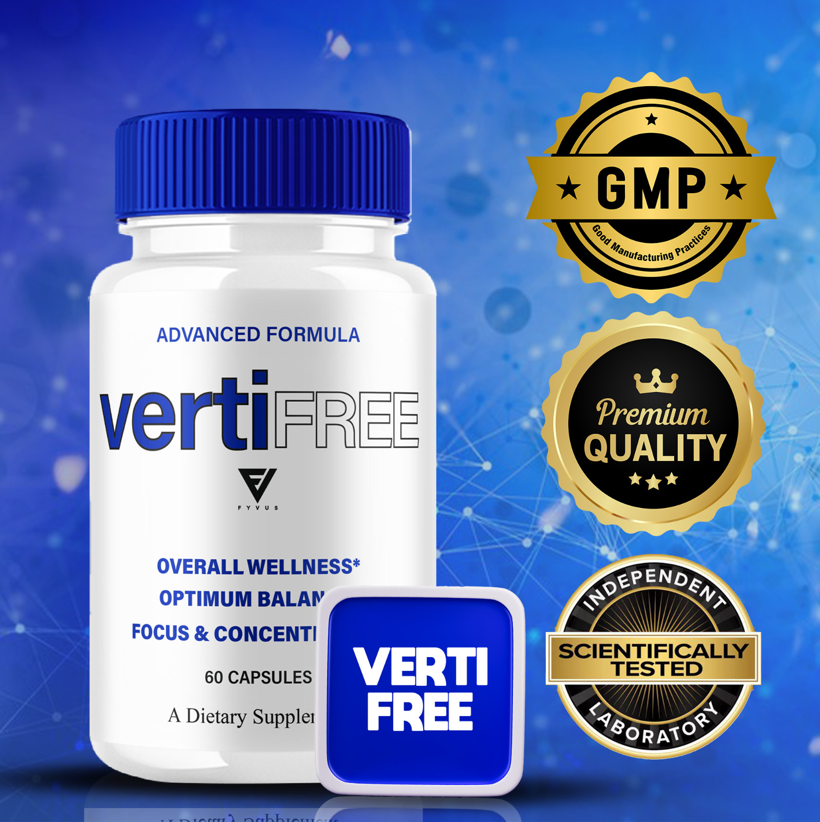 Vertifree Advanced Nootropic Capsules, Vertifree Max (60 Capsules)