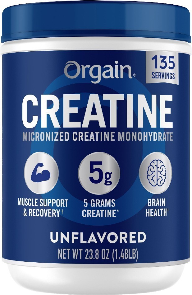 Orgain Creatine Monohydrate 5g Micronized Unflavored 135 Servings 23.8oz