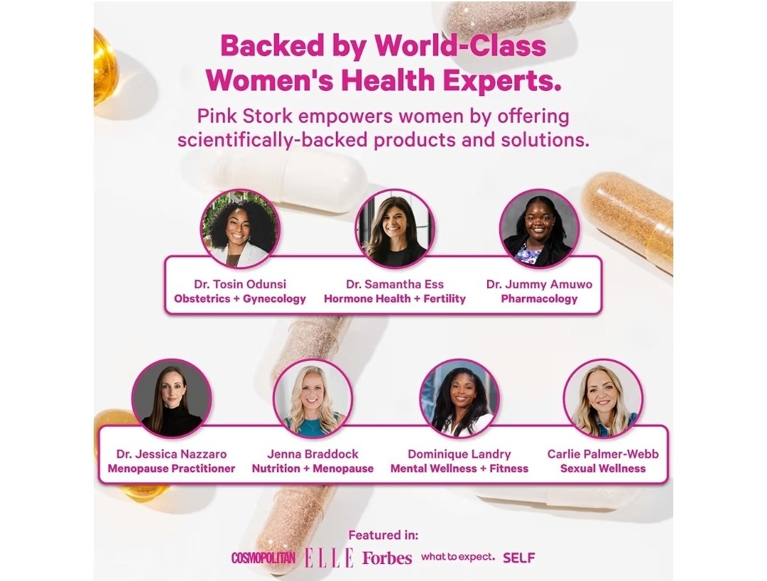 Pink Stork 40:1 Myo-Inositol + D-Chiro-Inositol 2000mg 90 Caps Gluten-Free