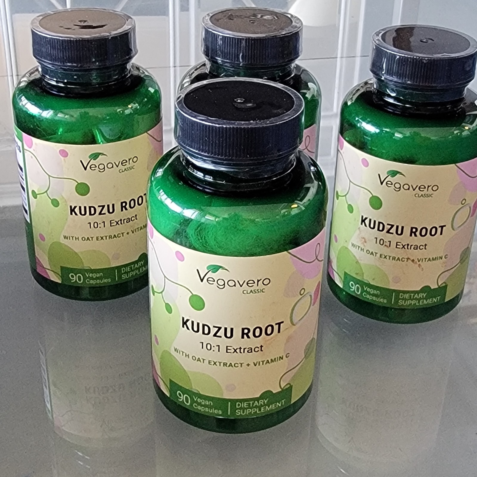 Lot Vegavero Kudzu Root 10:1 Extract 90 Vegan Capsules Exp 11/2027