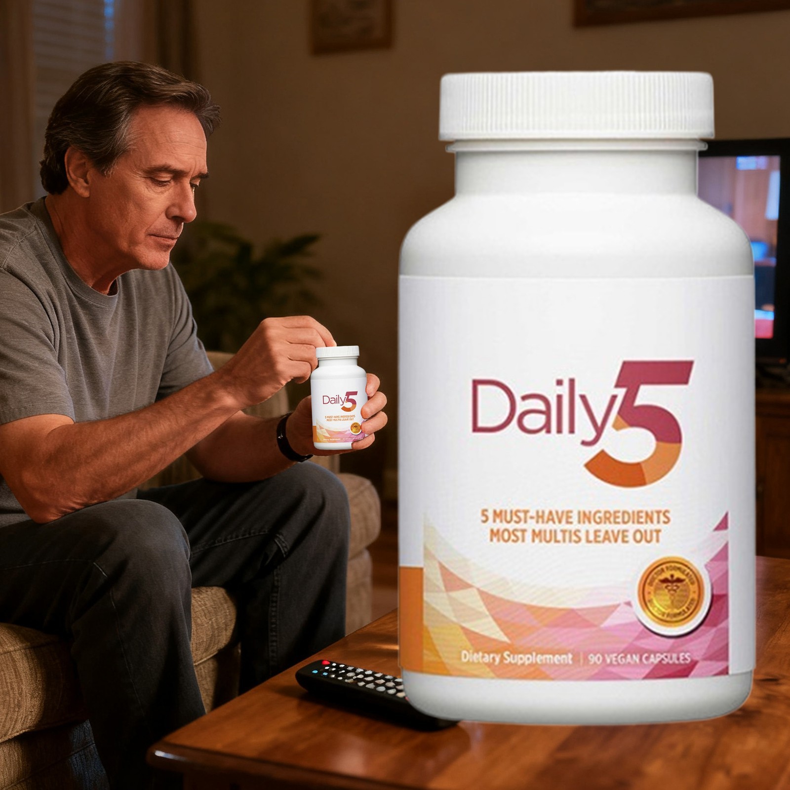 3PACK Doctors’ Preferred Daily5 90 Vegan Capsules Dietary Supplement