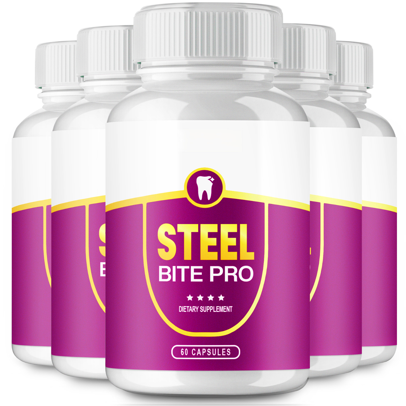 Steel Bite Pro for Teeth and Gum Repair – Official Formula (5 pack)