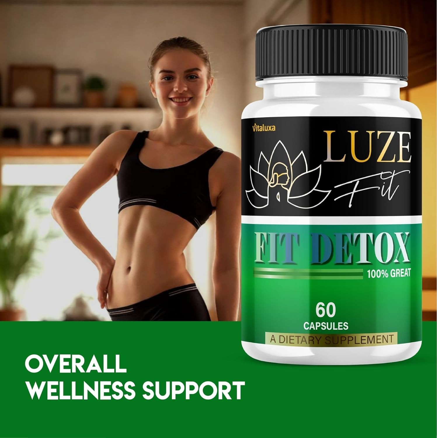 (3 Pack) Luze Fit Detox Pills, Detox Formula for Natural Weight (180 Capsules)