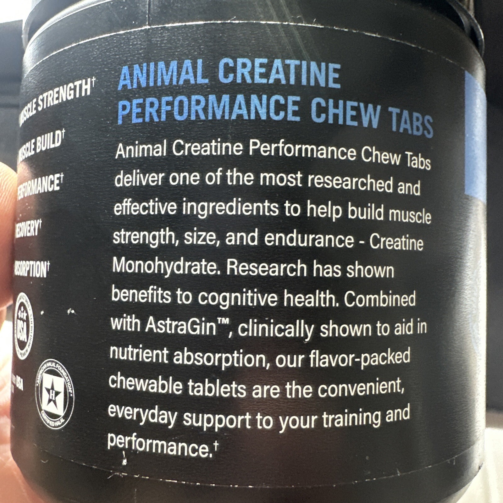 Creatine Performance Chews, Grape, 120 Chewable Tablets Expires 7/2026 Workout