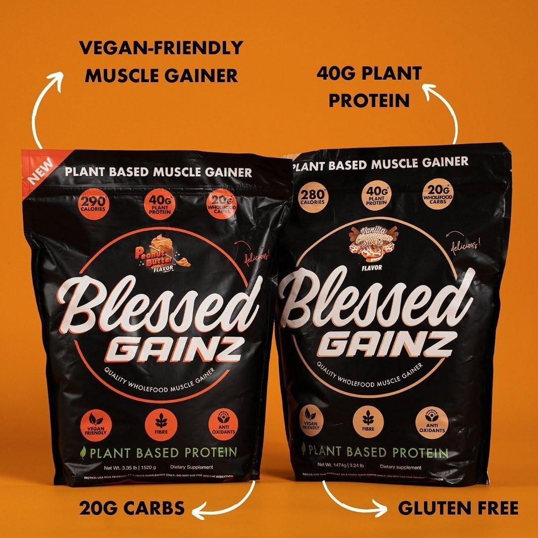 Gainz Wholefood Muscle Gainer – Vanilla Cinnamon Swirl (20 Servings)