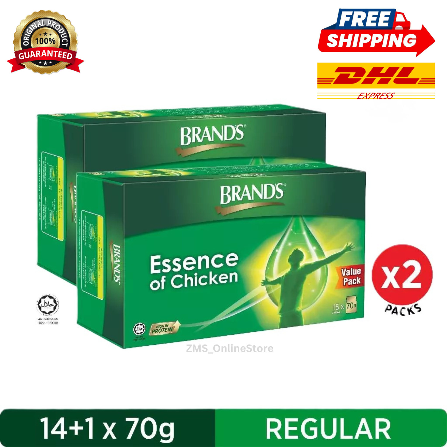 BRAND’S Essence of Chicken 30 Bottles x 70g (2 Case) BEST PRICE EXPRESS SHIPPING