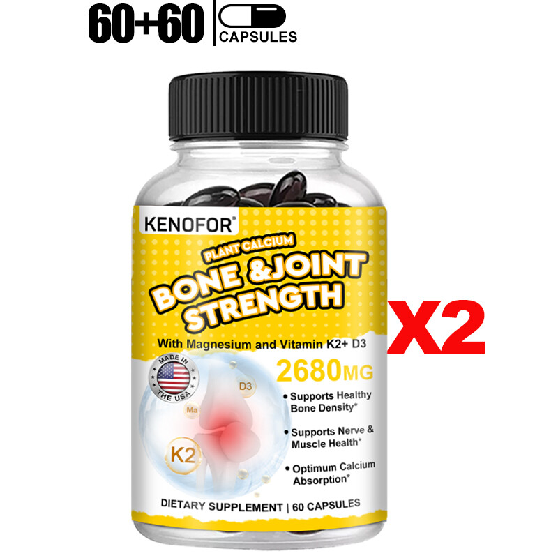 Vitamin K2+ D3 – Helps with Calcium Bone and Joint Strength 60 Capsules