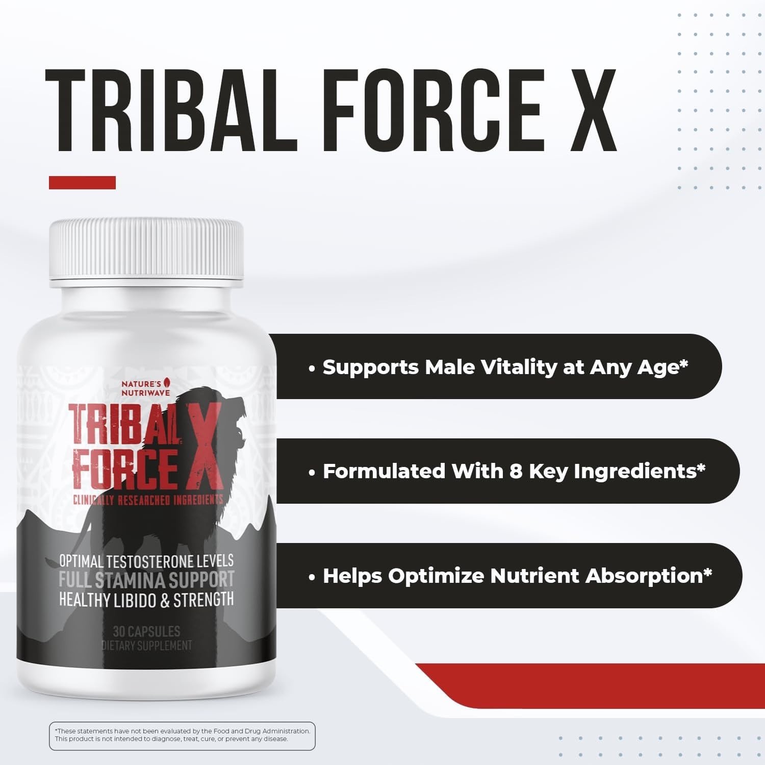 Nature’s NutriWave TribalForce X – Daily Botanical Supplement with Ginkgo Biloba