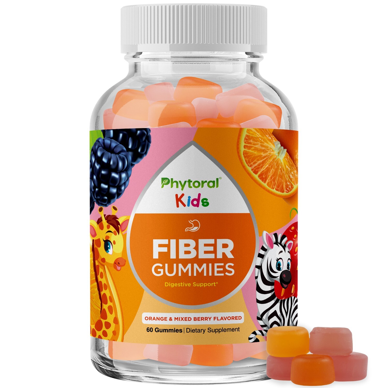 Natural Prebiotic Fiber Gummies for Kids – Chicory Root Fiber Vitamins