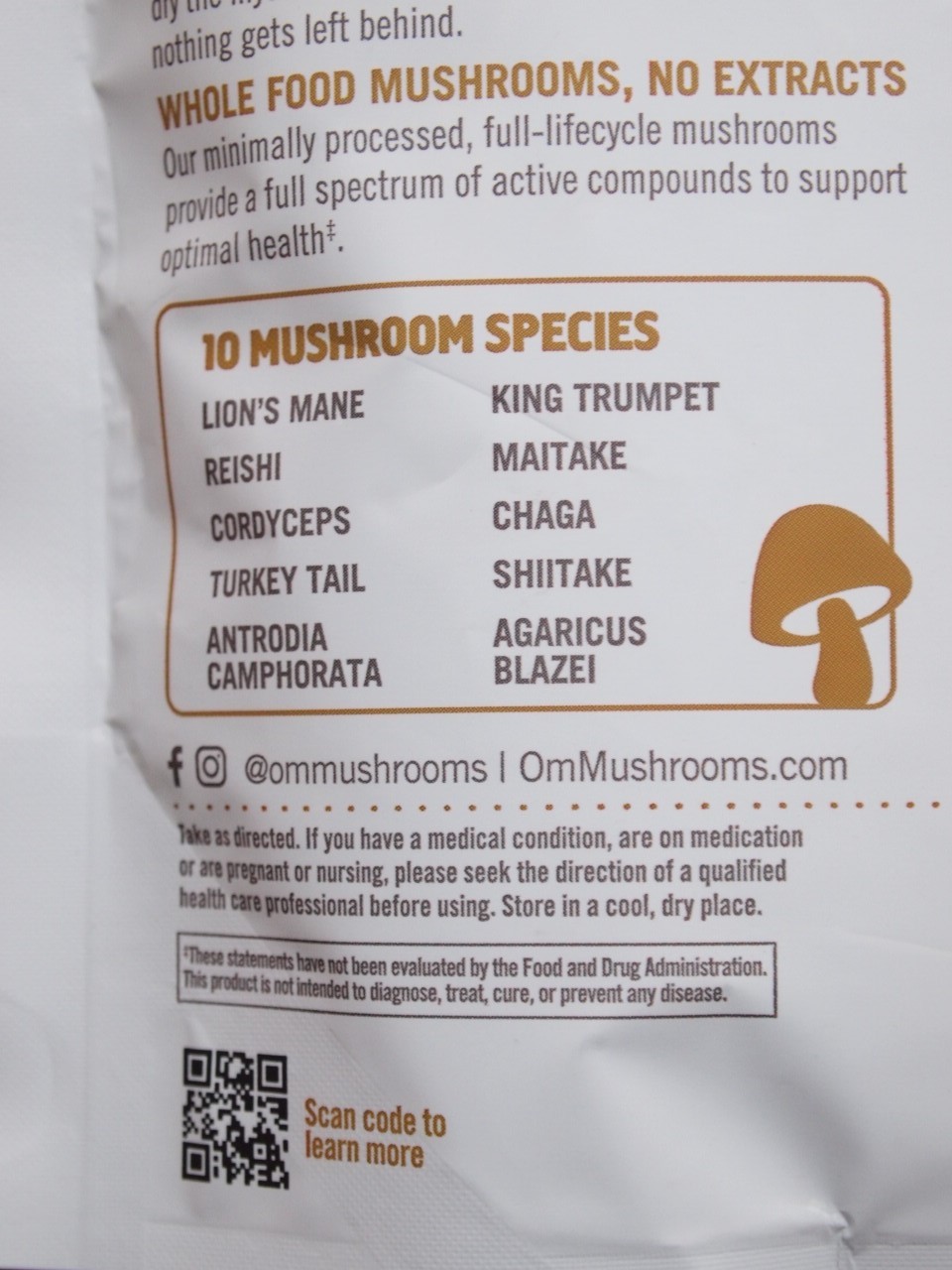 OM Master Blend MUSHROOMS & ADAPTOGENS 80 Servings ORGANIC Superfood 180g