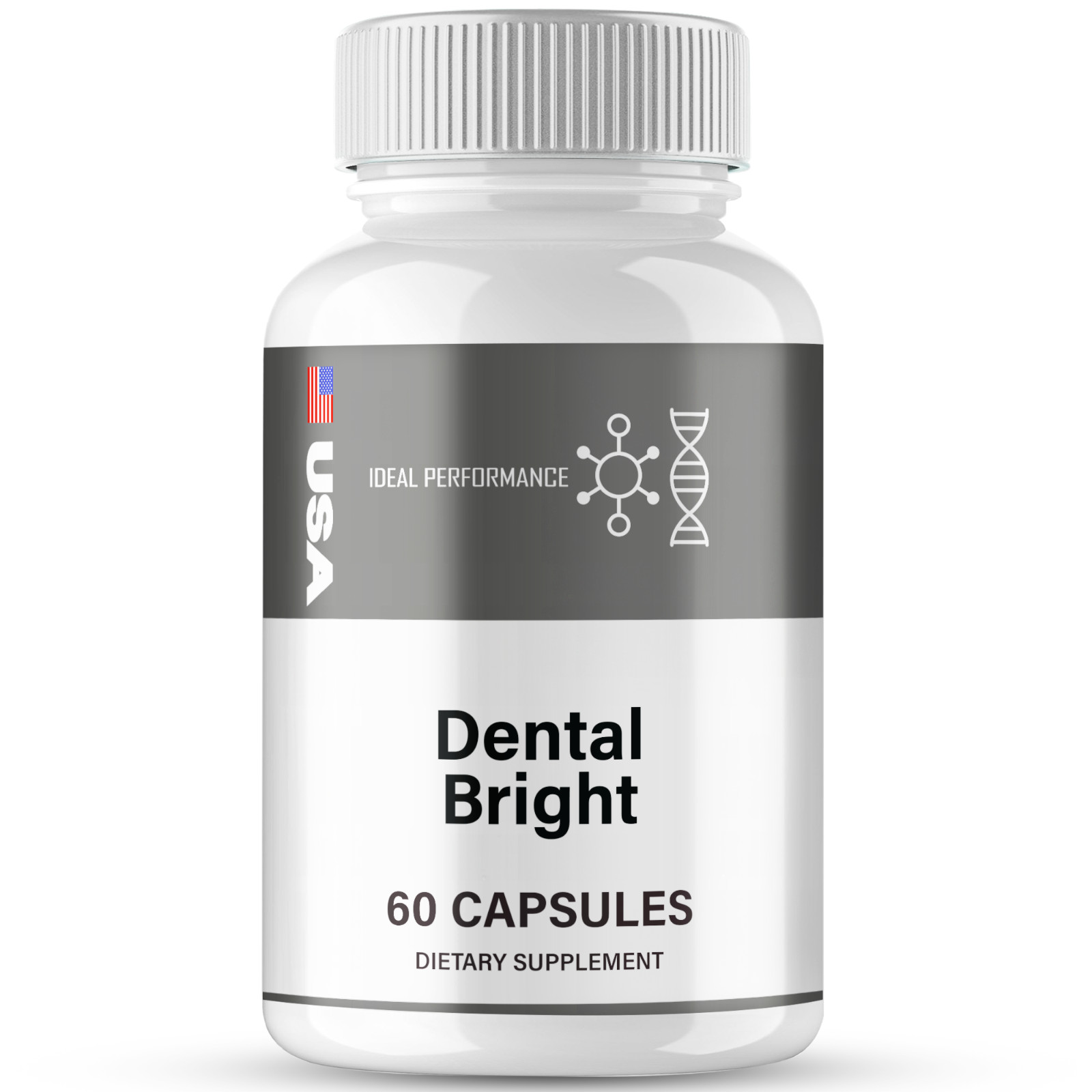DentalBright Capsules, Official DentalBright Oral Health Supplement (1 Pack)