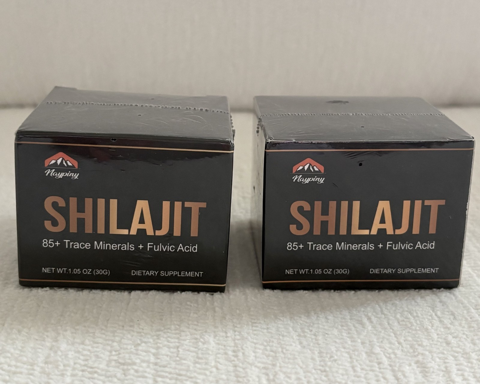 2 Pack NAYPINY Pure Shilajit Resin 85+ Trace Minerals Fulvic Acid 1.05 oz 30g