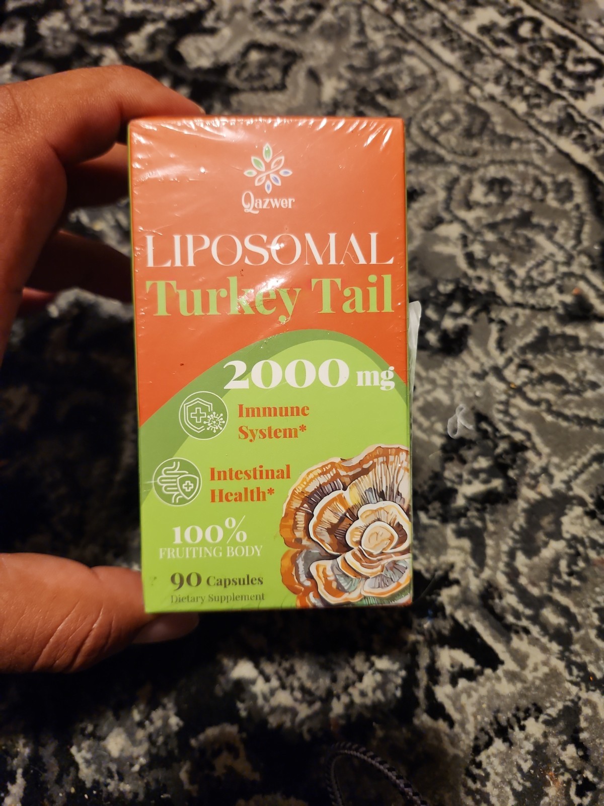 Qazwer Liposomal Turkey Tail Mushroom 90 Capsules 2000 mg Jun27