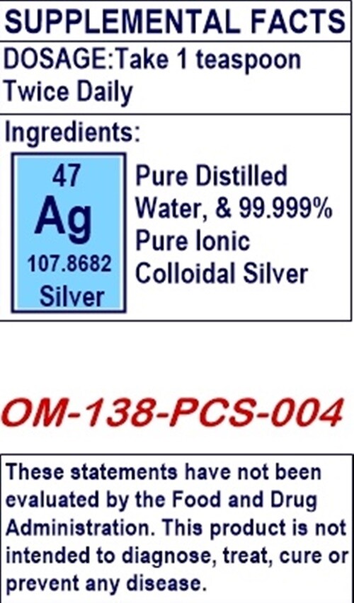 FREE SHIPPING!!! COLLOIDAL SILVER 1000 PPM 4 OZ.- IMMUNE SUPPORT WITH DROPPER