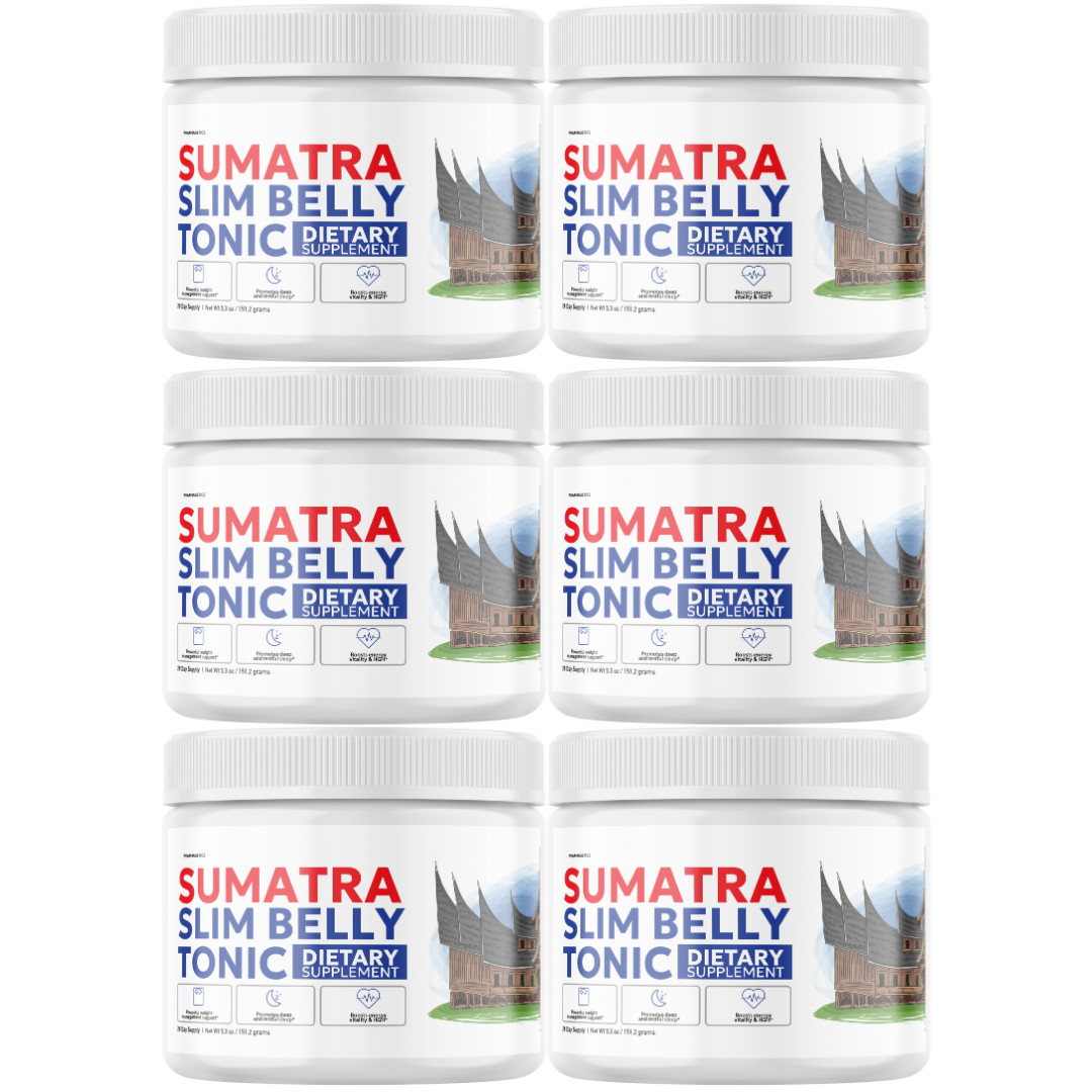 Sumatra Slim Belly Tonic Weight Loss Powder for Energy & Burning Fat – 6 Tubs