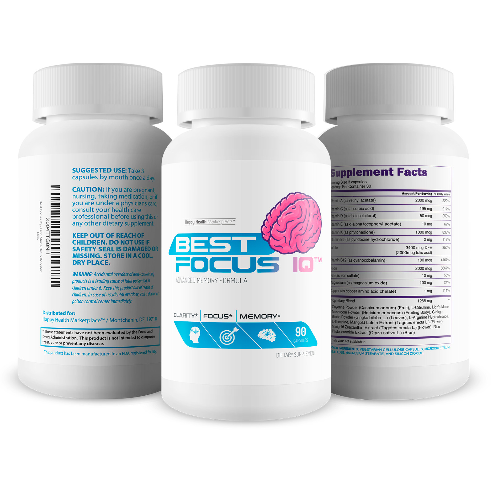 Best Focus IQ – Our Best Brain Booster Supplement For Focus Memory Clarity
