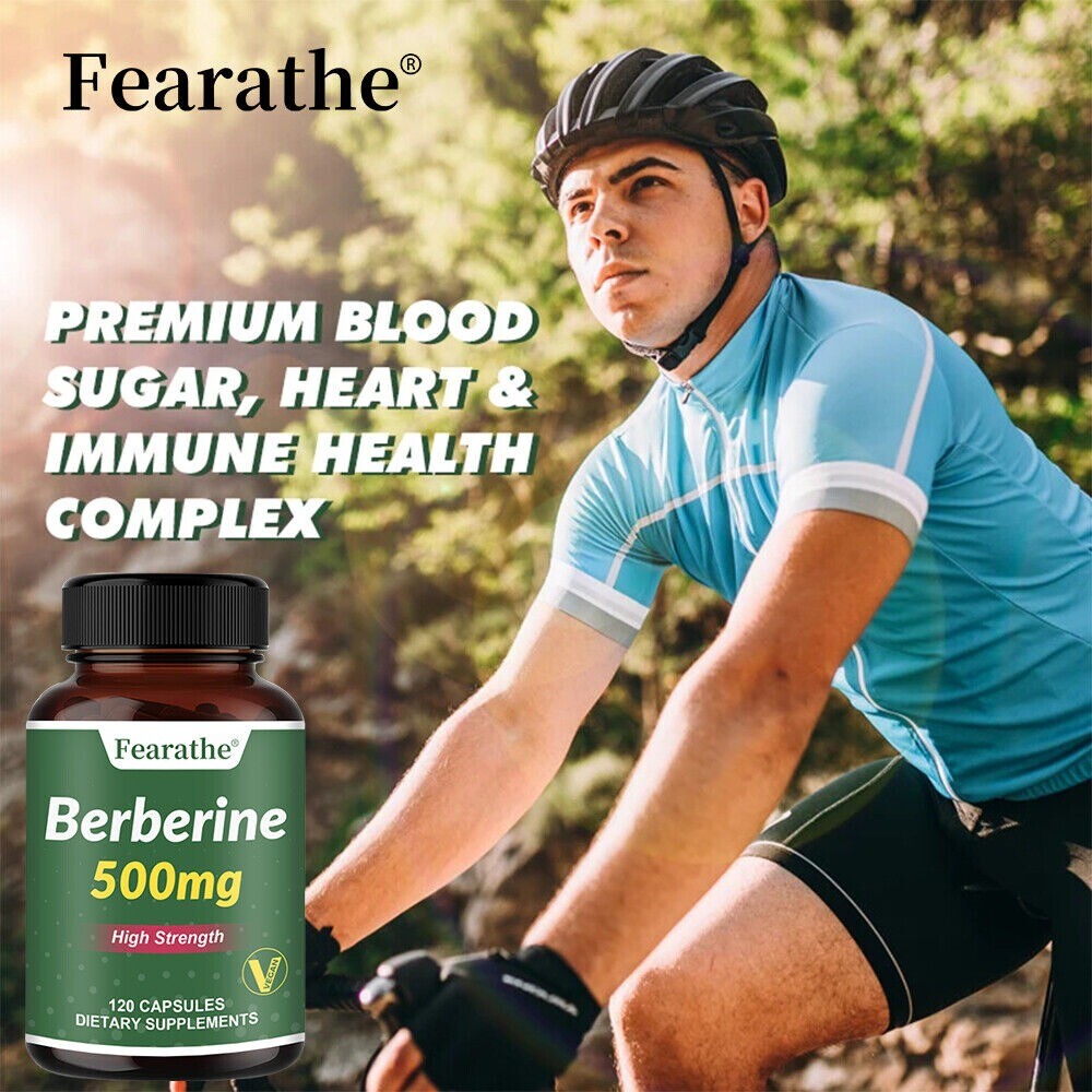 Berberine HCL Extract 500mg, Healthy Cholesterol Heart & Immune Health