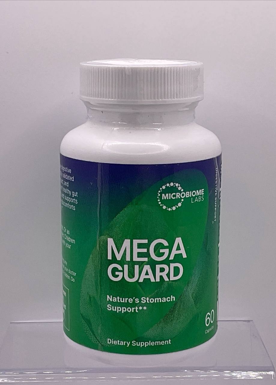 Microbiome Labs MegaGuard Nature’s Stomach Support 60 Capsules Best By 07/2026