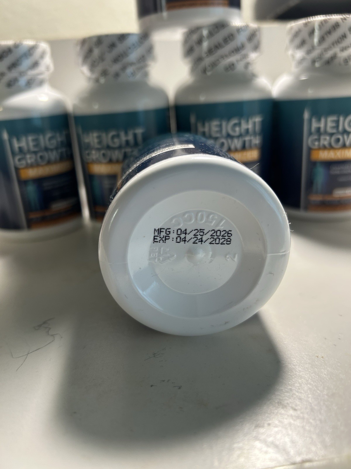 Height Growth Maximizer Dietary Supplement 60 Capsules w/ Vit D, Ca, Zn Exp 2028