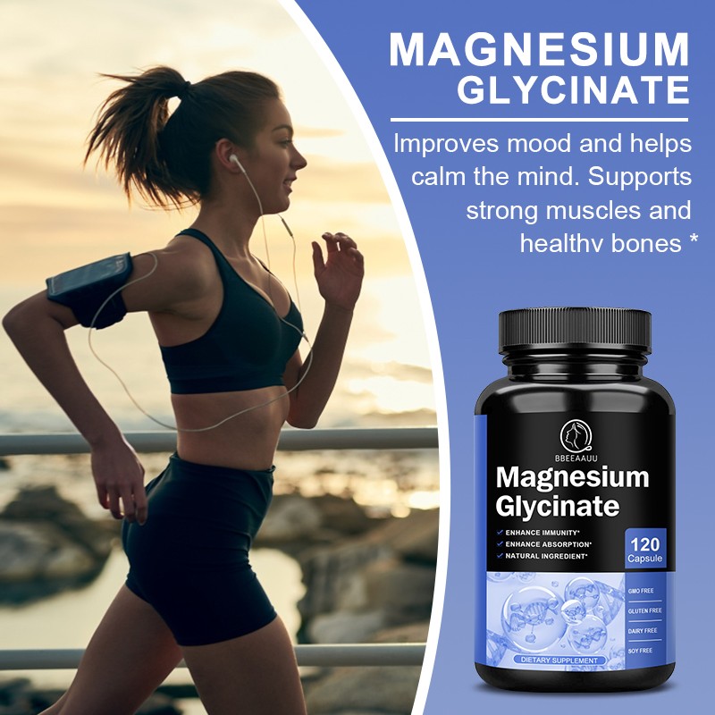 Magnesium Glycinate 500mg with Zinc,D3 Improved Sleep, Stress , Anxiety Relief