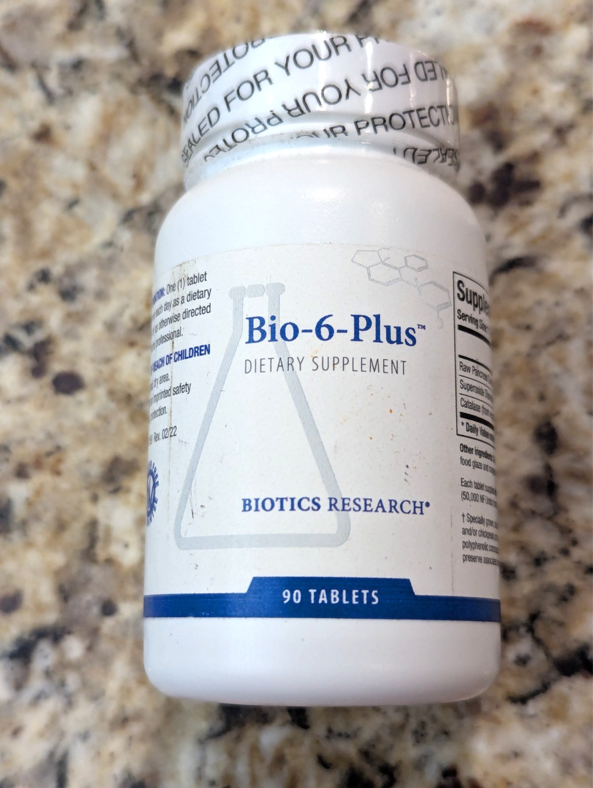 Biotics Research Bio-6 Plus Digestive Support 90 tablets exp: 06/2027