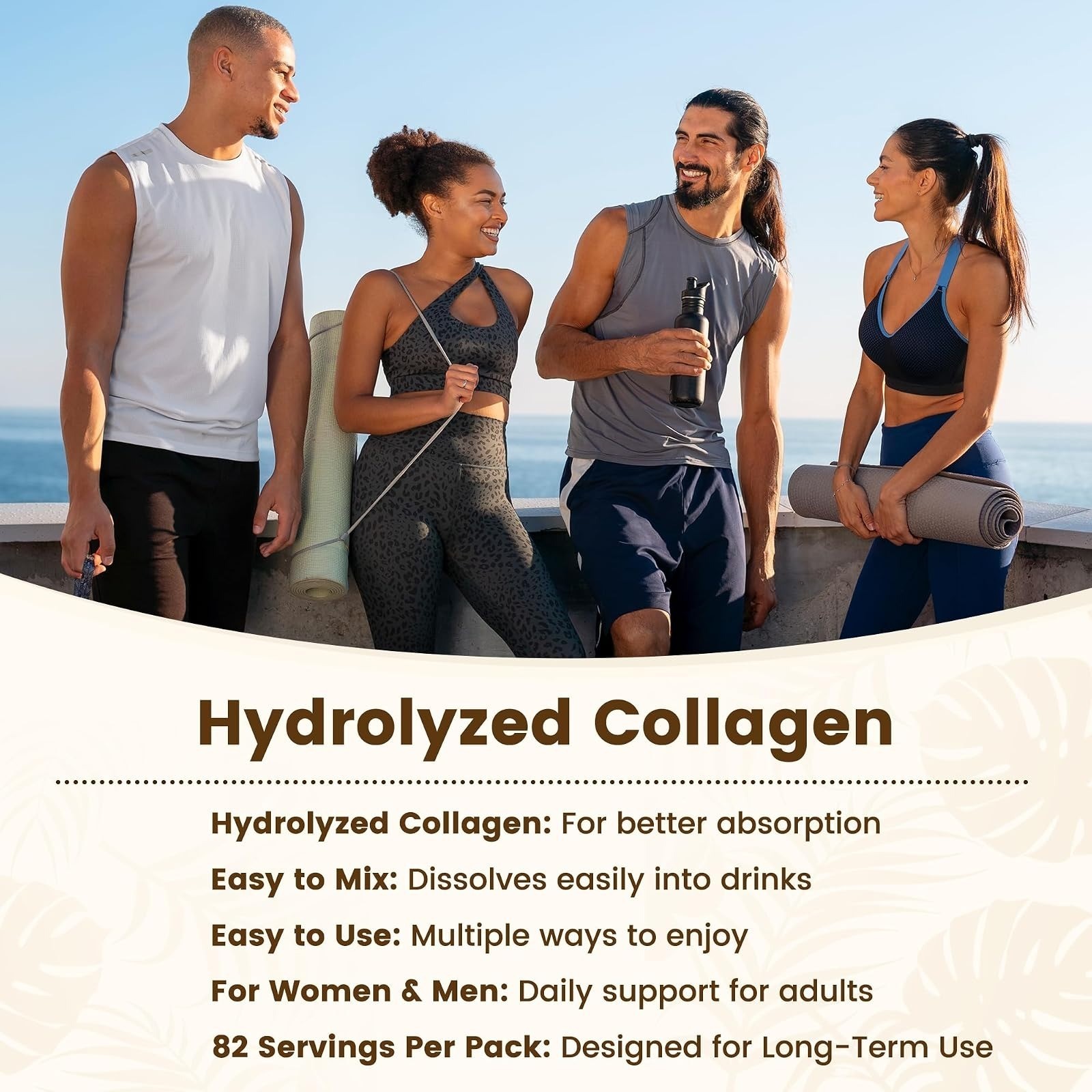 VEV Multi Collagen Peptides Powder 32 oz – Unflavored Hydrolyzed Collagen