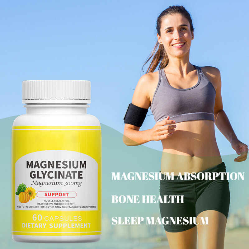 Magnesium Glycinate 300mg – Supports Heart, Brain, Bone, Mood & Muscle Health