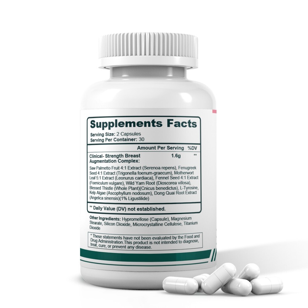 Strength Breast Augmentation Supplement, Increases Breast Size 60 / 120 Capsules