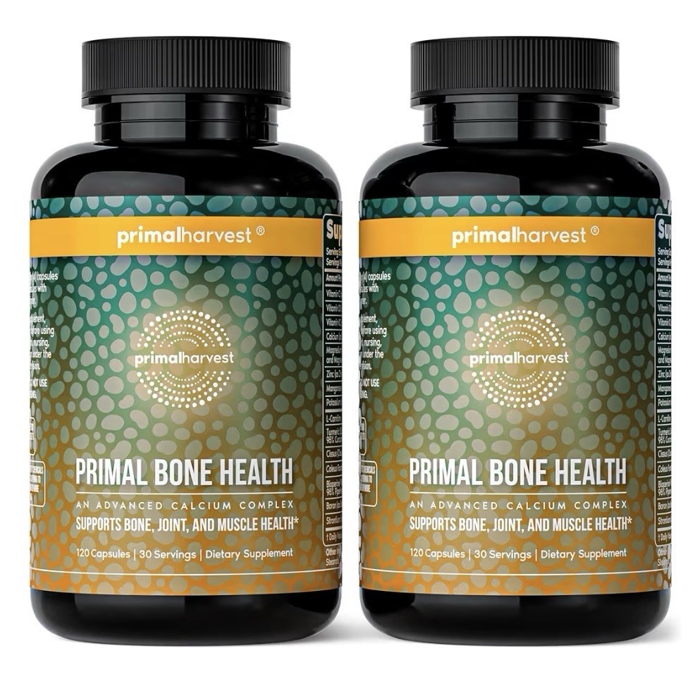 Primal Harvest Primal Bone Health Calcium Complex Bone Joint Muscle Health 2Pack
