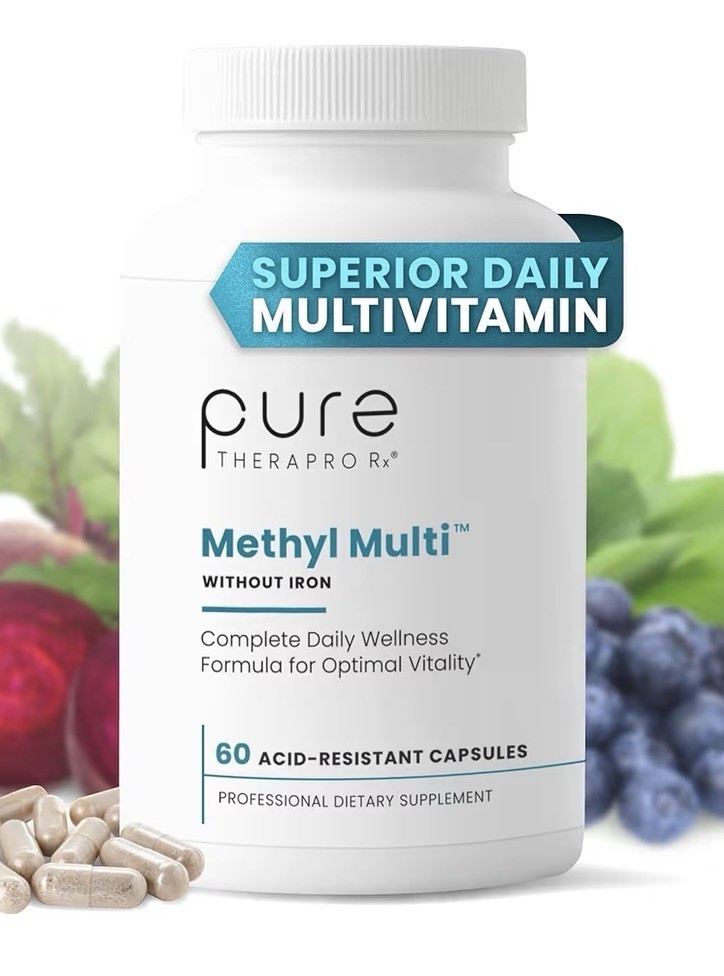 Pure Therapro Rx Methyl Multi Without Iron Methylated Multivitamin 60 Capsules