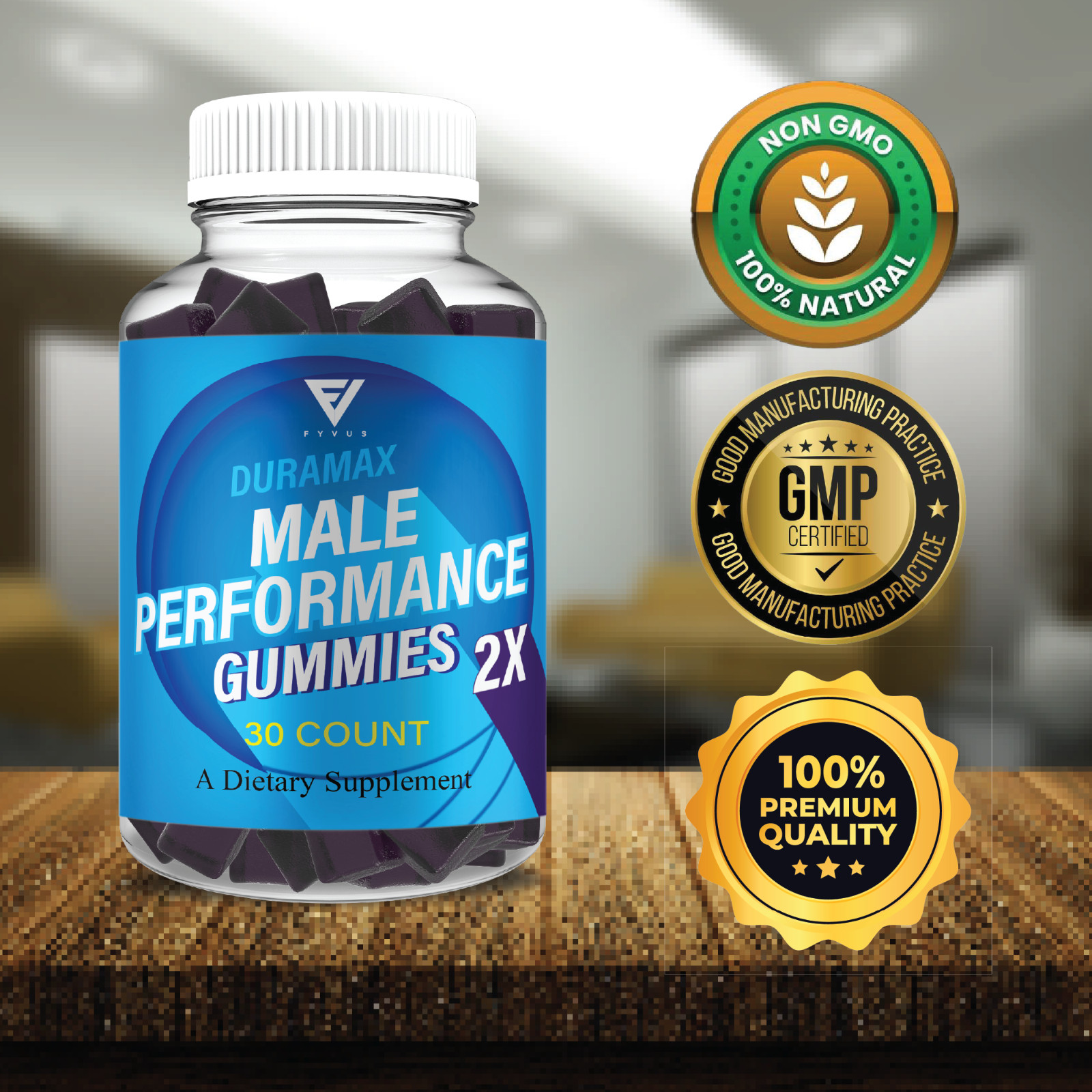 (2 Pack) Duremax Gummies Dure Max Performance Gummy Supplement (2 Month Supply)