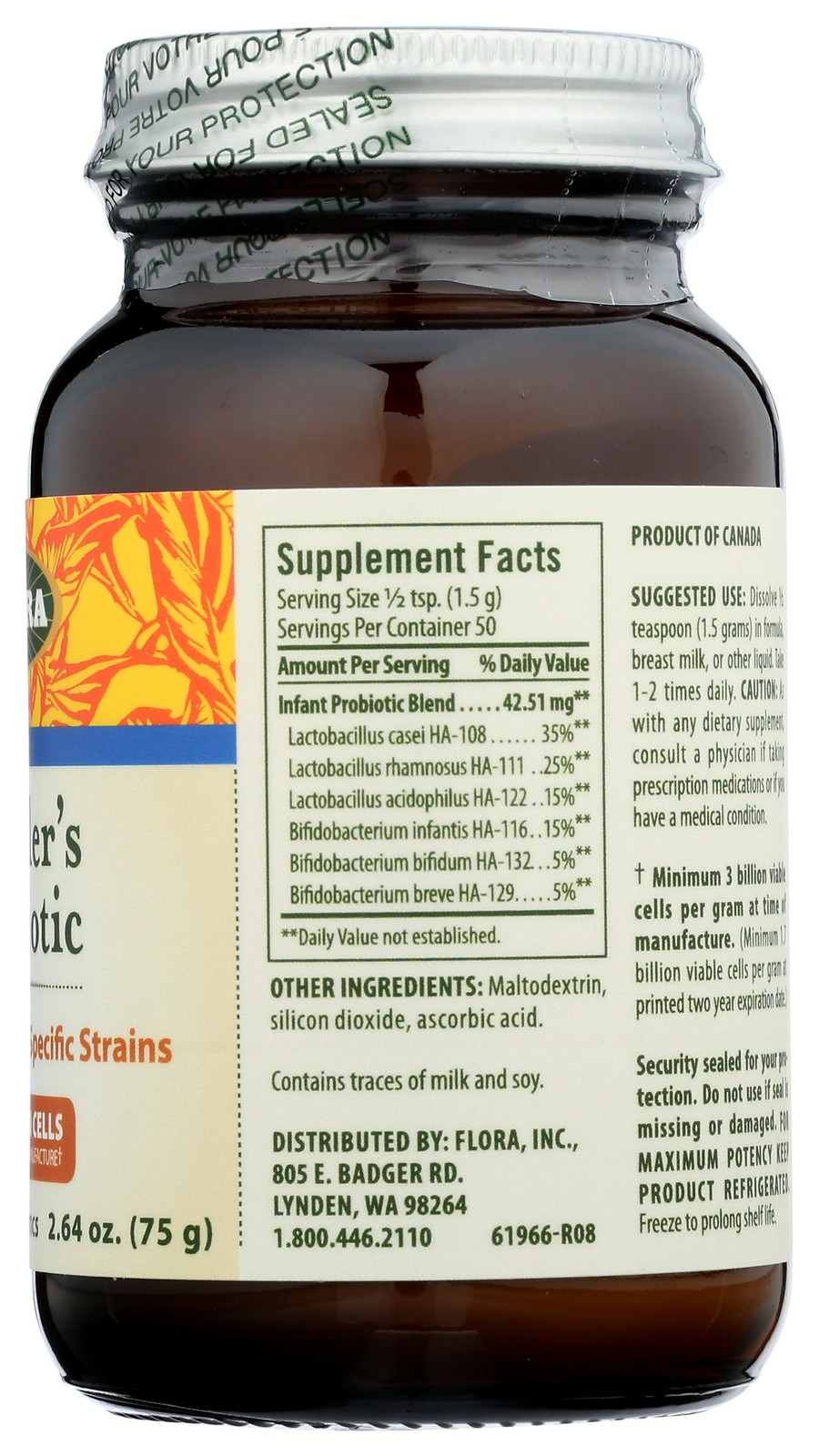 Flora Probiotic For Toddlers 2.64 Oz Dietary Supplement 1 Pack