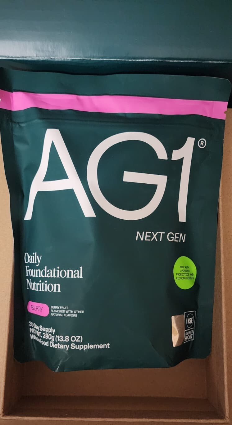 AG1 Greens Powder Supplement Bundle w/Stainless Steel Storage Canister