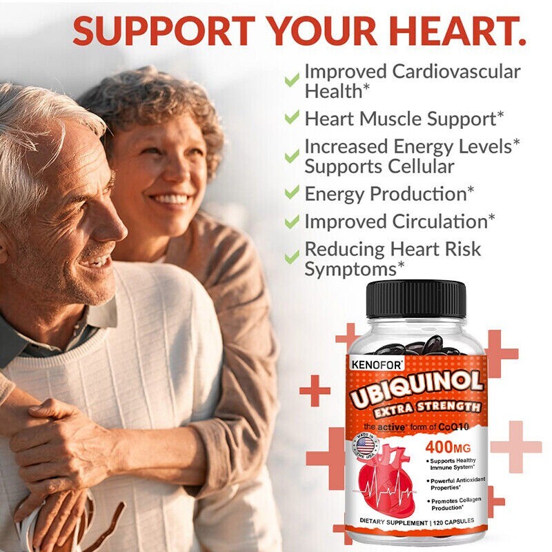 CoQ10 Ubiquinol 400mg Supplement – 30 To 120 Softgels 05/26, NEW