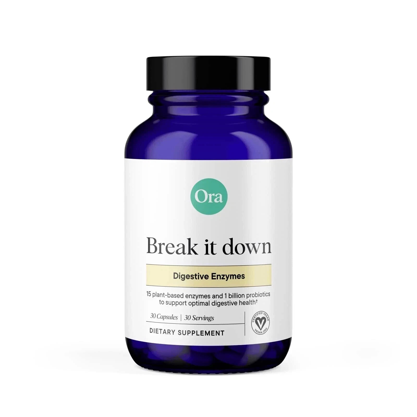 Ora Break it Down Digestive Enzyme Digestive Health 30 Capsules EXP 07/26